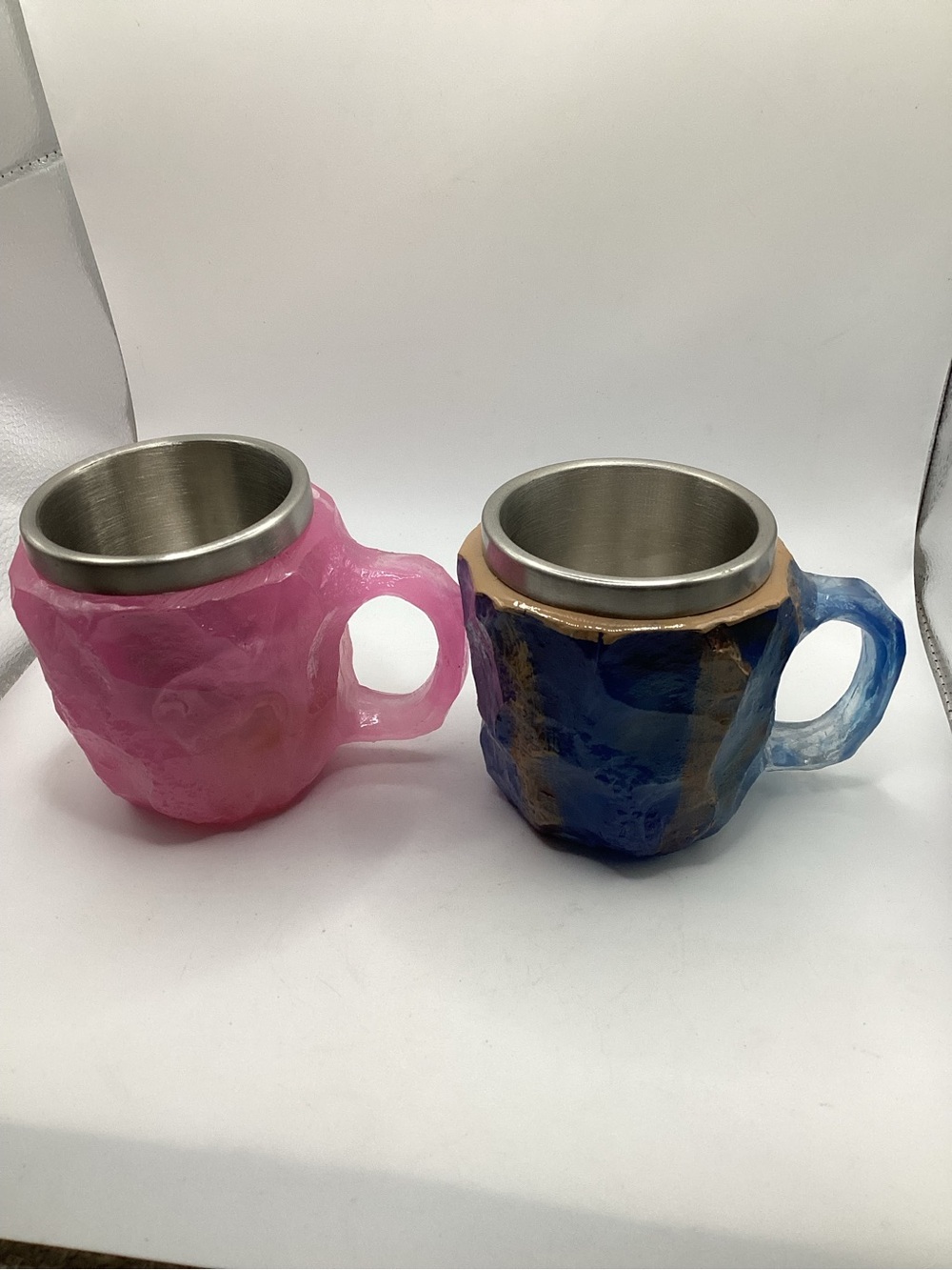 320ml (approx. 6 oz) imitation mineral geode mugs w/ food grade stainless